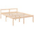 Senior Bed without Mattress 135x190 cm Solid Wood