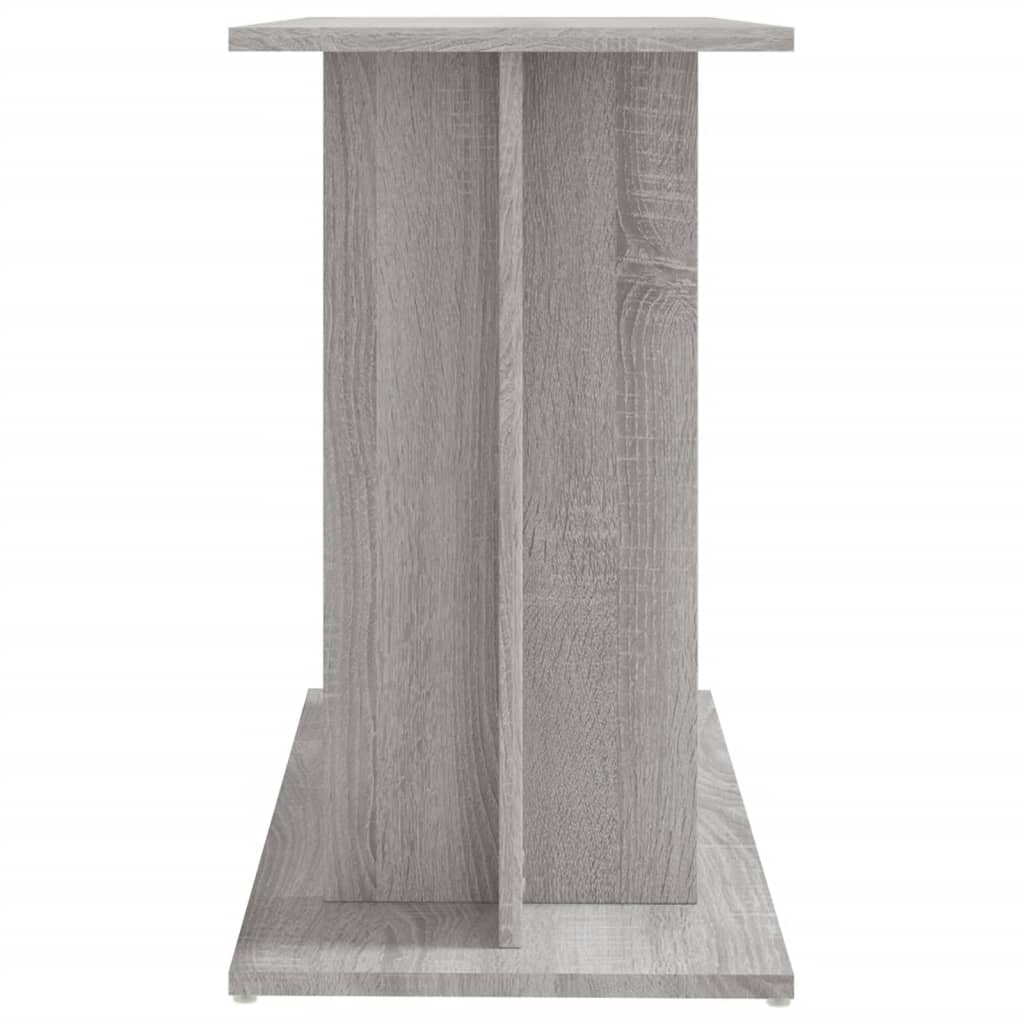 Aquarium Stand Grey Sonoma 80x35x60 cm Engineered Wood