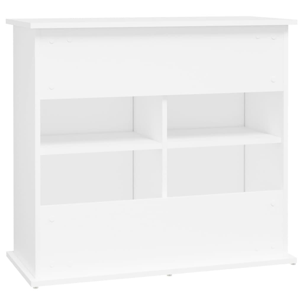 Aquarium Stand White 81x36x73 cm Engineered Wood