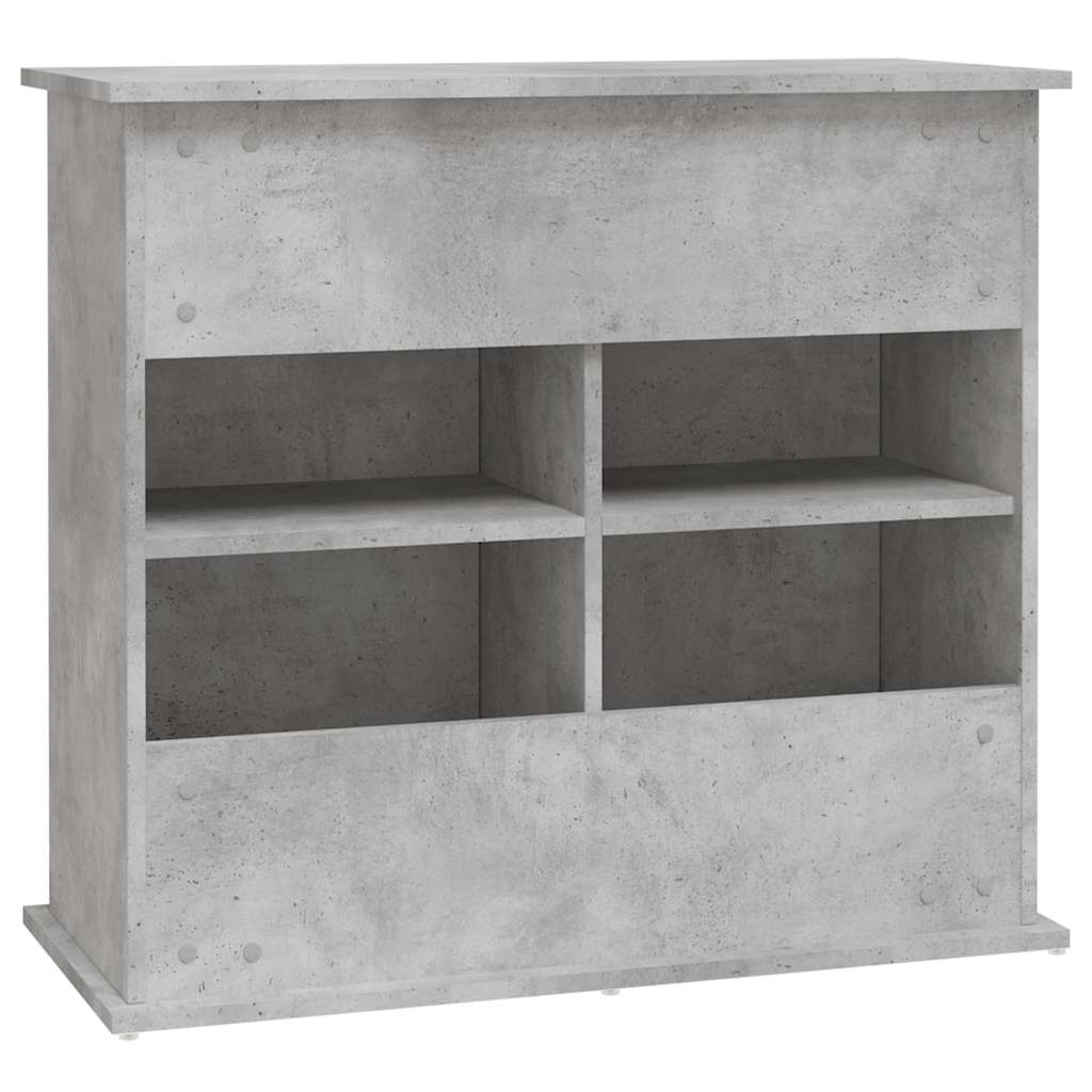 Aquarium Stand Concrete Grey 81x36x73 cm Engineered Wood