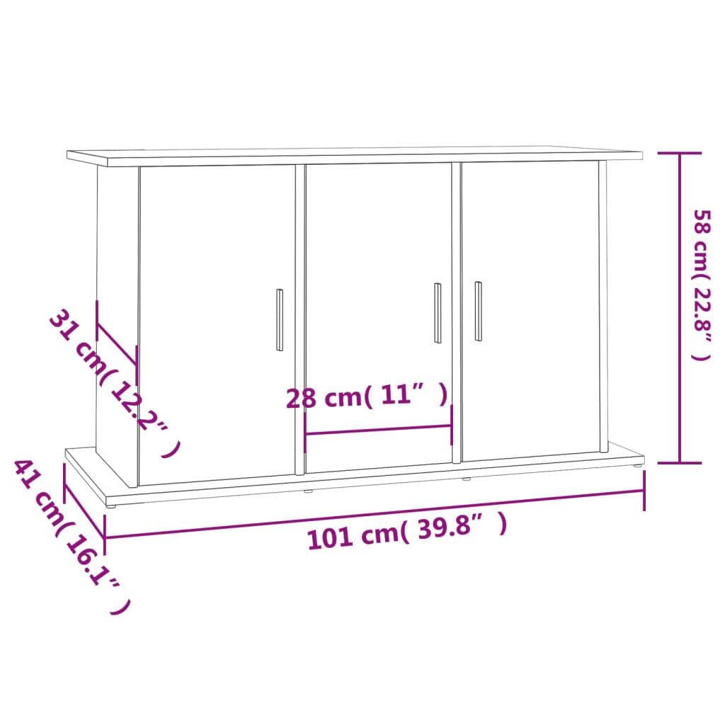 Aquarium Stand Sonoma Oak 101x41x58 cm Engineered Wood