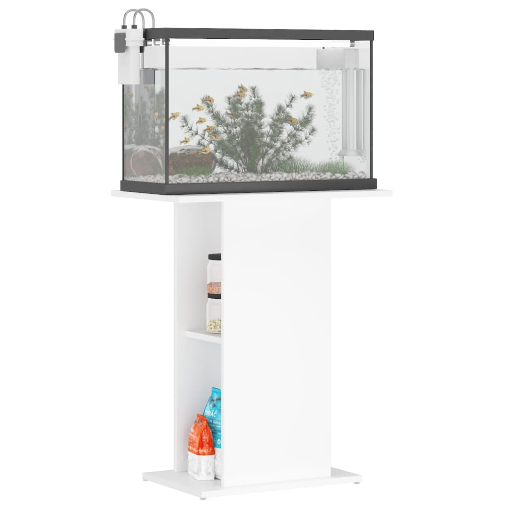 Aquarium Stand White 60.5x36x72.5 cm Engineered Wood