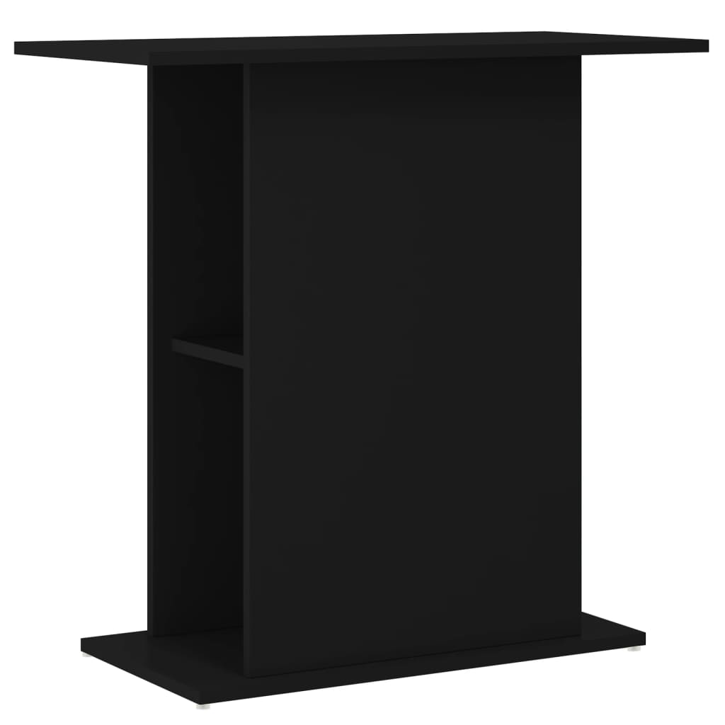 Aquarium Stand Black 75x36x72.5 cm Engineered Wood