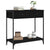 Console Table Black 75x34.5x75 cm Engineered Wood