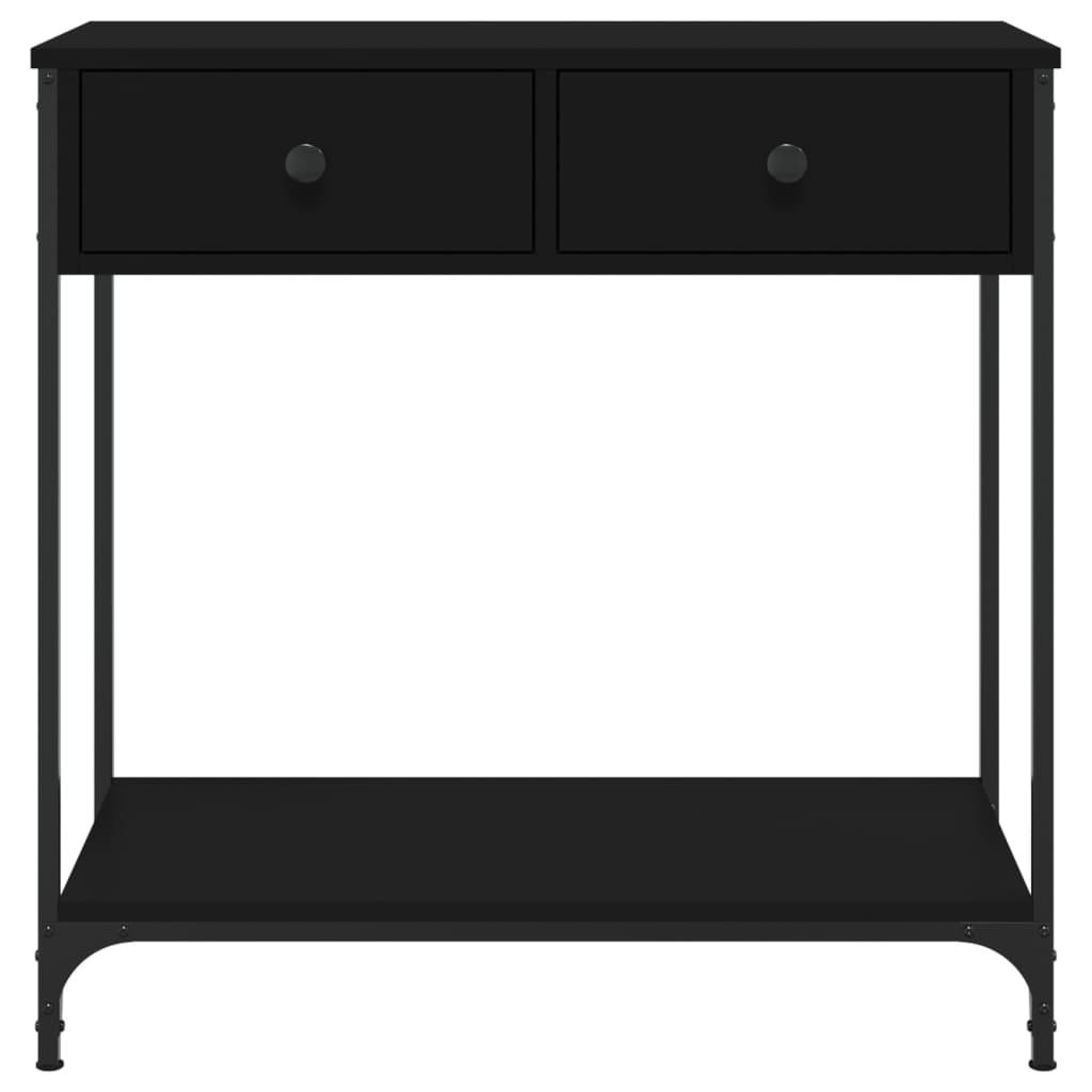 Console Table Black 75x34.5x75 cm Engineered Wood
