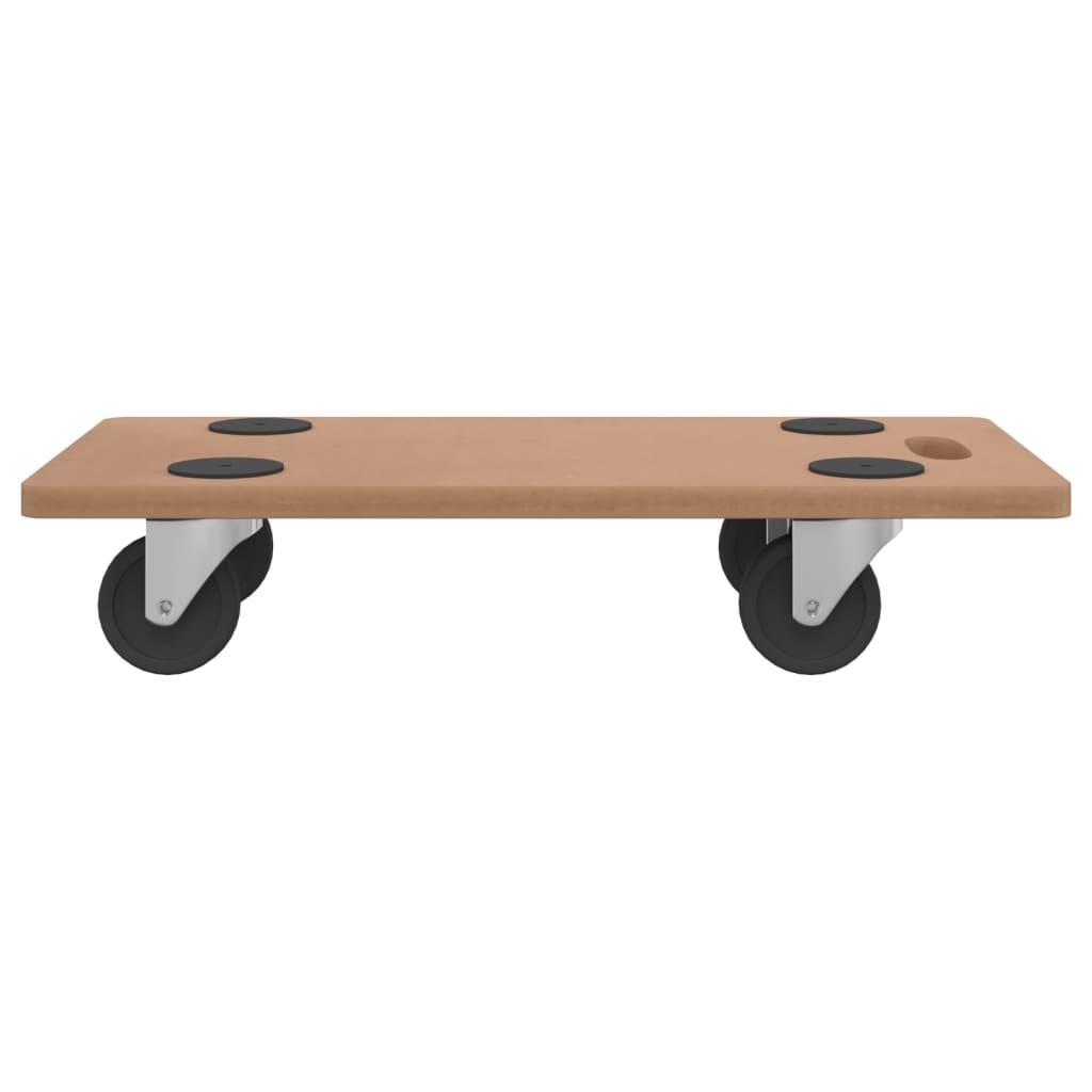 Dolly Trolleys 2 pcs Rectangular Engineered Wood