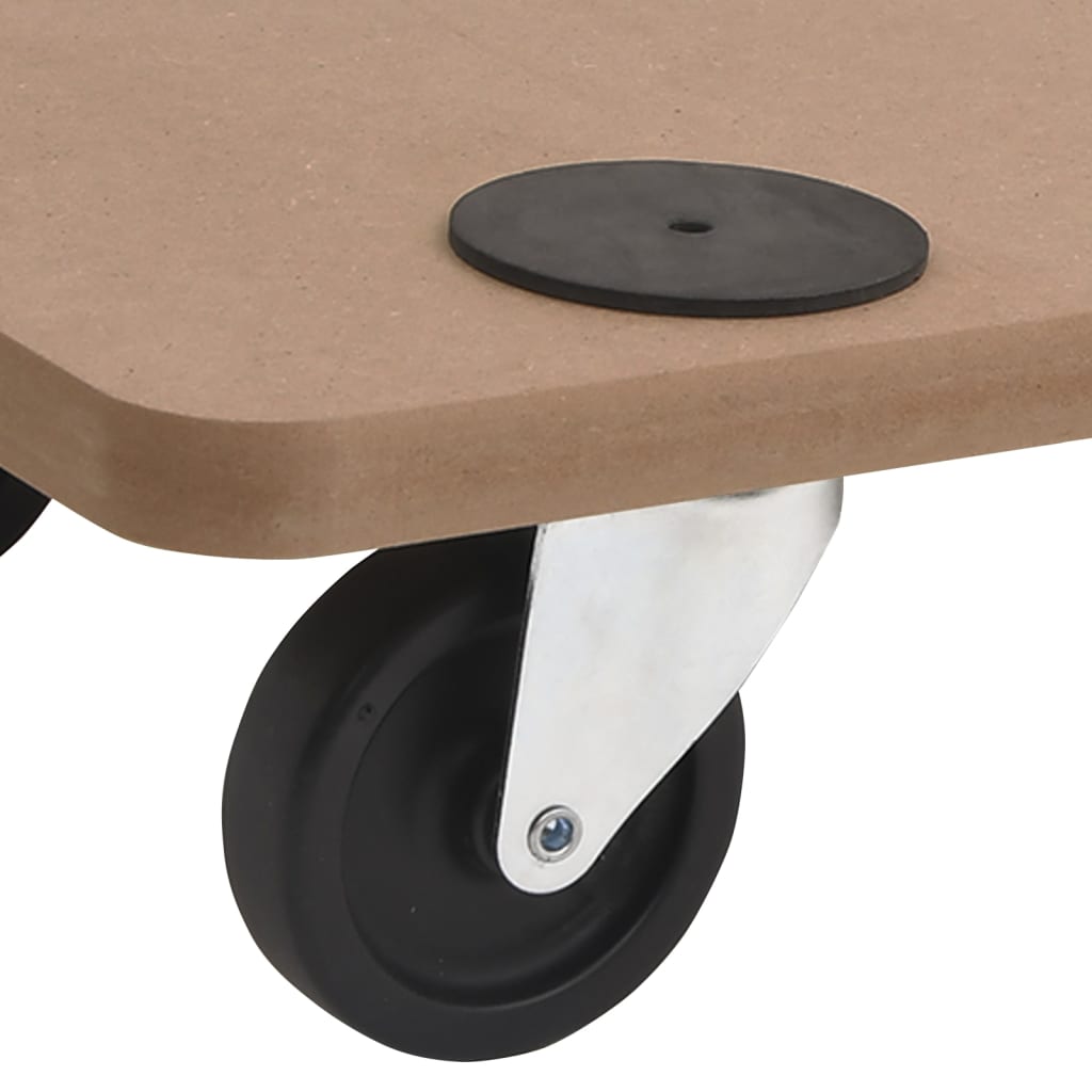 Dolly Trolleys 2 pcs Rectangular Engineered Wood