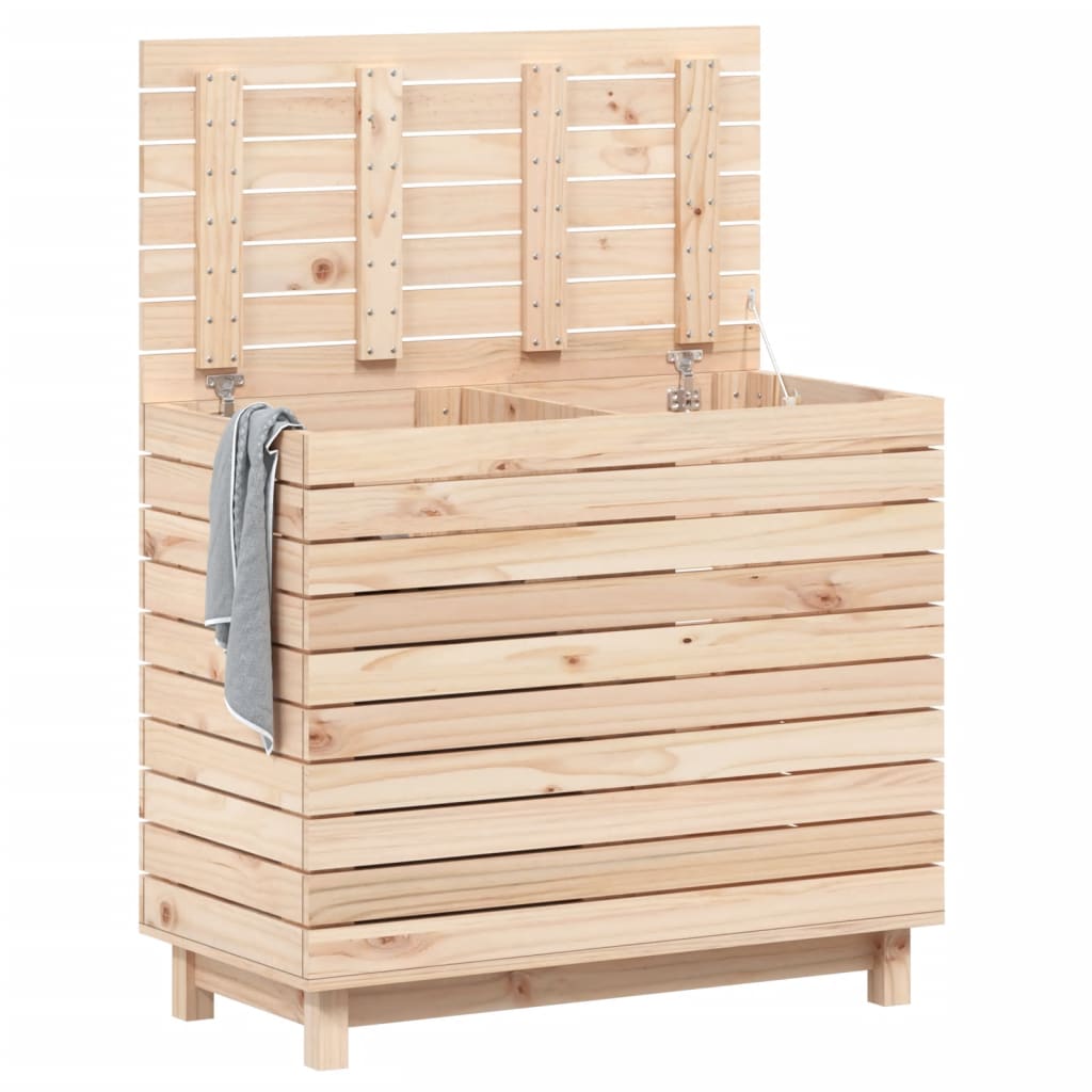 Laundry Basket 88.5x44x76 cm Solid Wood Pine