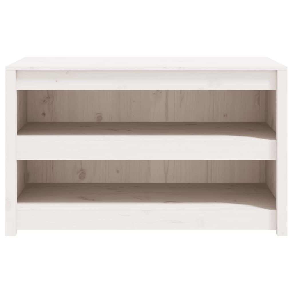 Outdoor Kitchen Cabinet MEPPEL White 106x55x64 cm Solid Wood Pine
