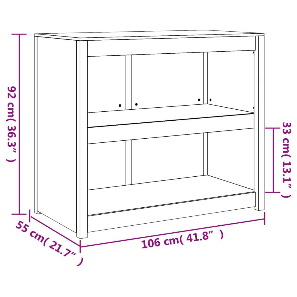 Outdoor Kitchen Cabinet MEPPEL White 106x55x92 cm Solid Wood Pine