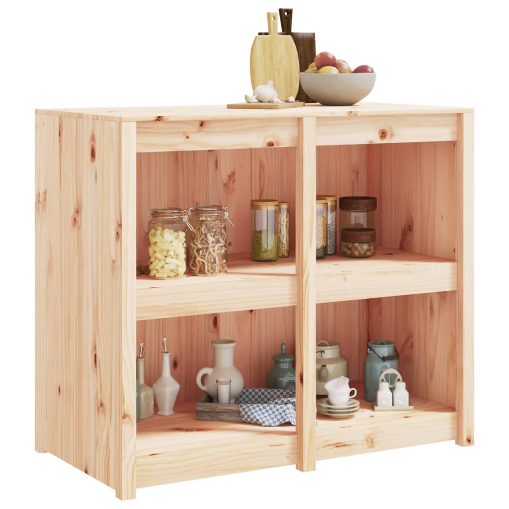 Outdoor Kitchen Cabinet MEPPEL 106x55x92 cm Solid Wood Pine