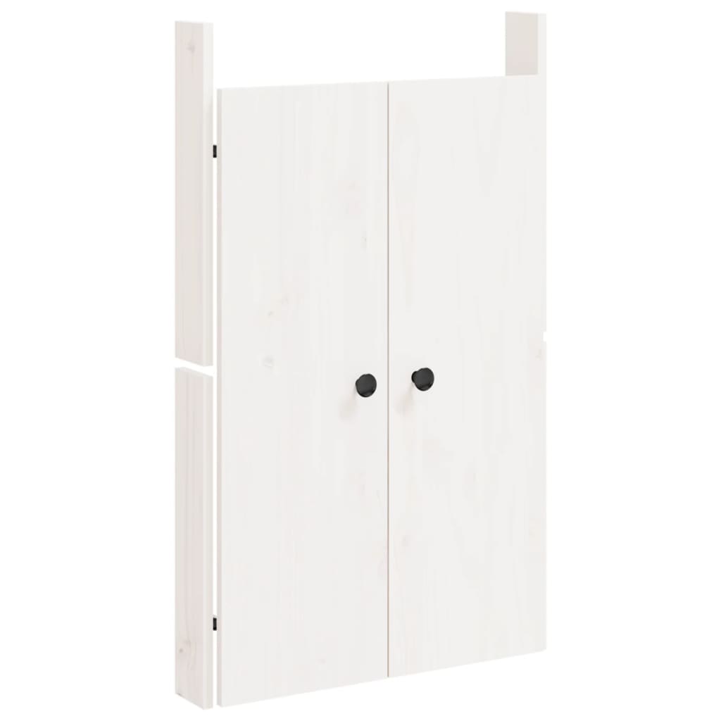 Outdoor Kitchen Doors White 50x9x82 cm Solid Wood Pine