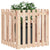 Garden Planter with Fence Design 70x70x70 cm Solid Wood Pine