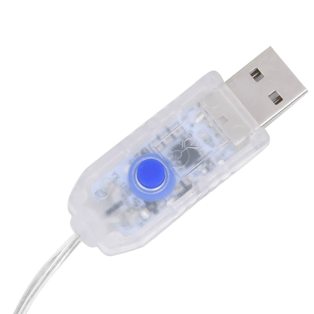 Christmas Tree Light 320 LEDs Cold White 375 cm