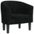 Tub Chair Black Velvet