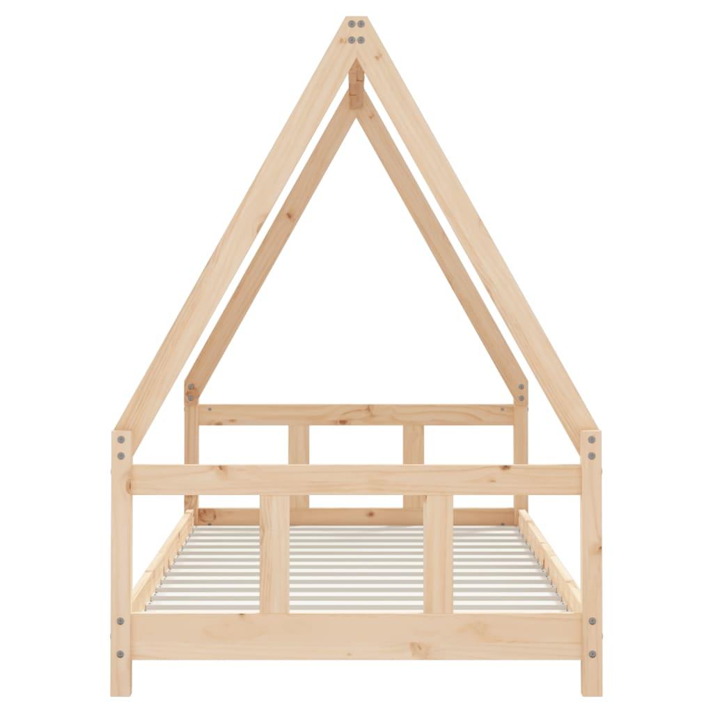 Kids Bed Frame 90x190 cm Solid Wood Pine