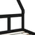 Kids Bed Frame Black 90x190 cm Solid Wood Pine