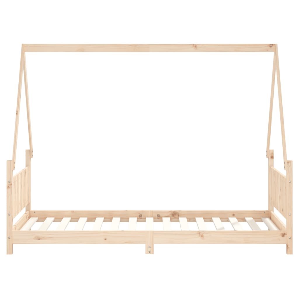 Kids Bed Frame 90x190 cm Solid Wood Pine