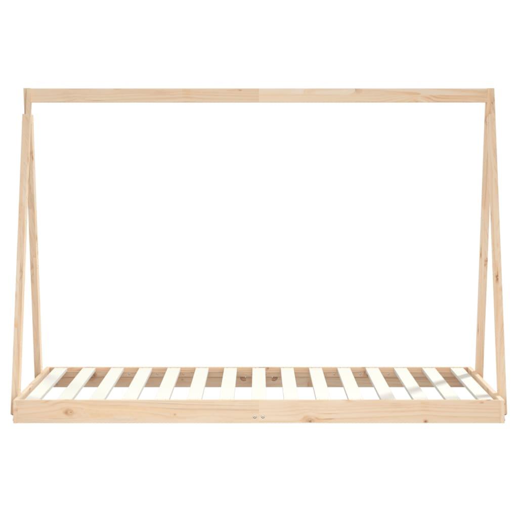 Kids Bed Frame 90x190 cm Solid Wood Pine