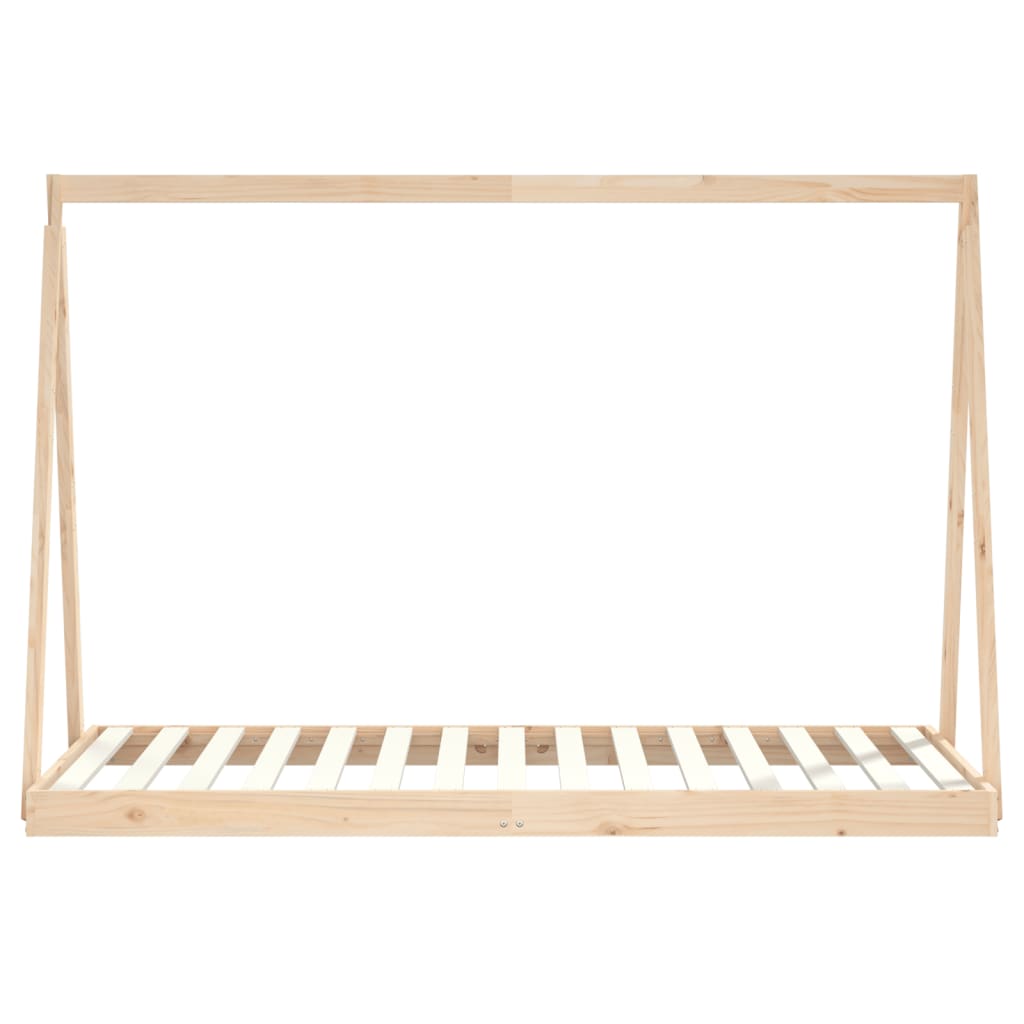 Kids Bed Frame 90x190 cm Solid Wood Pine