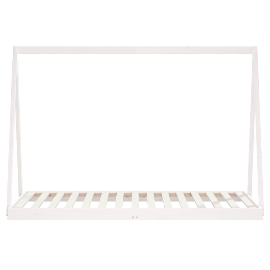 Kids Bed Frame White 90x190 cm Solid Wood Pine