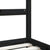 Kids Bed Frame with Drawers Black 90x190 cm Solid Wood Pine