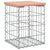 Garden Bench Gabion Design 33x31x42 cm Solid Wood Douglas