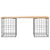 Garden Bench Gabion Design 103x31x42 cm Solid Wood Pine