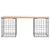 Garden Bench Gabion Design 103x31x42 cm Solid Wood Pine