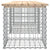 Garden Bench Gabion Design 203x44x42 cm Solid Wood Pine