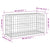 Garden Bench Gabion Design 83x31.5x42 cm Solid Wood Douglas