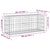 Garden Bench Gabion Design 103x31.5x42 cm Solid Wood Pine