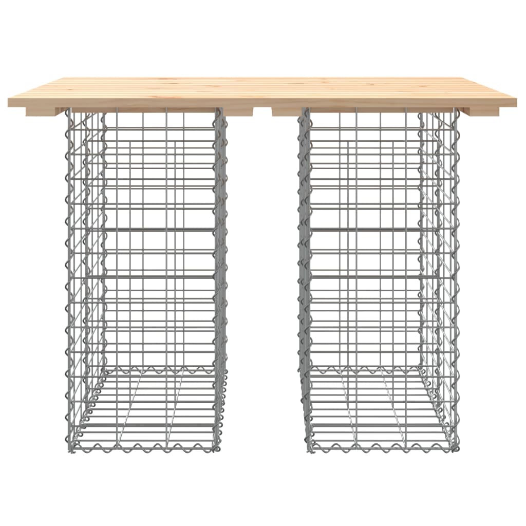 Garden Bench Gabion Design 100x70x72 cm Solid Wood Pine