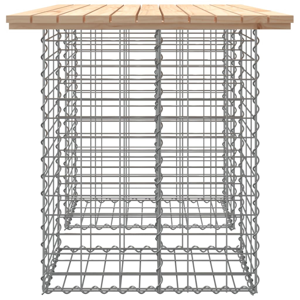 Garden Bench Gabion Design 100x70x72 cm Solid Wood Pine