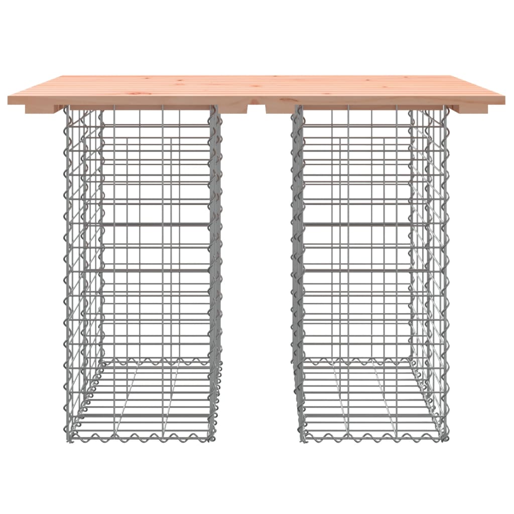 Garden Bench Gabion Design 100x70x72 cm Solid Wood Douglas