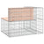 Garden Bench Gabion Design 92x71x65.5 cm Solid Wood Douglas