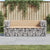 Garden Bench Gabion Design 184x71x65.5 cm Solid Wood Pine