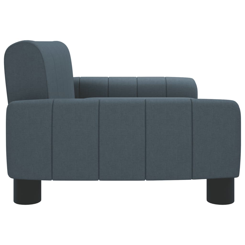 Kids Sofa Dark Grey 70x45x30 cm Fabric