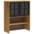 Highboard with Glass Doors FLAM 80x40x180 cm Solid Wood Pine