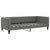 Daybed with Trundle without Mattress Dark Grey 90x190 cm