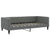 Daybed with Trundle&Drawers without Mattress Dark Grey 90x190 cm