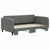Daybed with Trundle without Mattress Dark Grey 90x190 cm