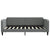 Daybed with Trundle without Mattress Dark Grey 90x190 cm