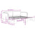 Daybed with Trundle without Mattress Dark Grey 90x190 cm