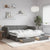 Daybed with Trundle&Drawers without Mattress Dark Grey 90x190 cm