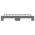 Daybed with Trundle without Mattress Dark Grey 90x190 cm
