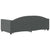 Daybed with Trundle&Drawers without Mattress Dark Grey 90x190 cm