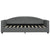 Daybed with Trundle&Drawers without Mattress Dark Grey 90x190 cm