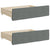Daybed with Trundle&Drawers without Mattress Dark Grey 90x190 cm