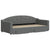 Daybed with Trundle&Drawers without Mattress Dark Grey 90x190 cm